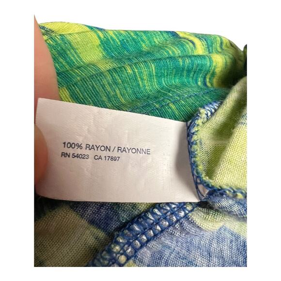 Gap Womens Watercolor Rayon Tie Dye Strapless Mini Dress Small S Mini Sundress - Picture 5 of 6